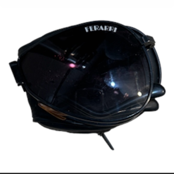 Ferrari Vintage Folding Black Aviator Sunglasses and Case , - Picture 4 of 5